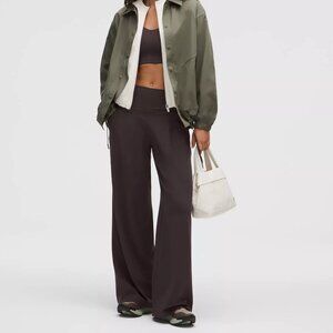 Lululemon Align Palazzo Pant Short-Sequoia/chocolate/brown-size 6/petite-NWT